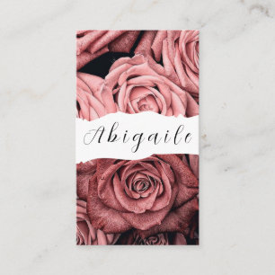Feather Vector Nahtlose Vintage Rose Geschäftswage Visitenkarte