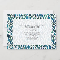 Feather Verlasse Blauer Allzweck Allgemeines Party