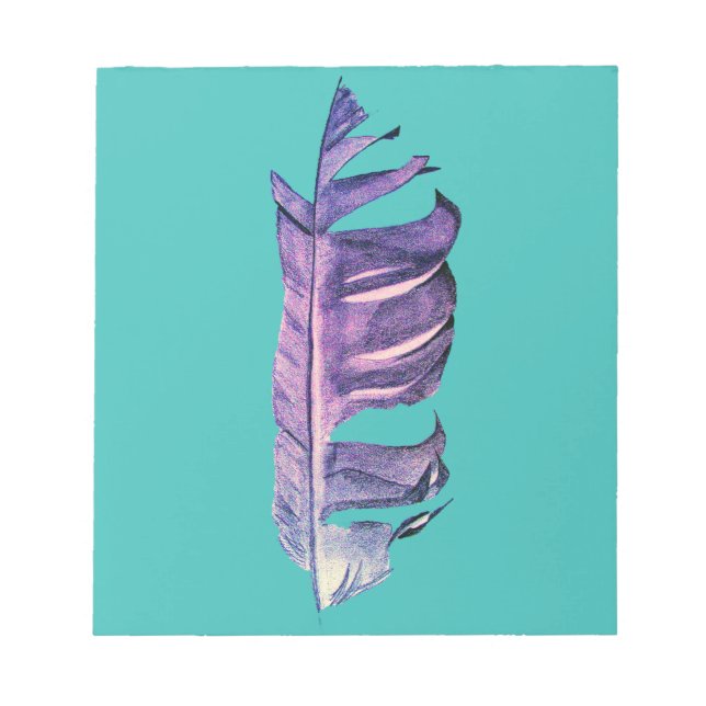 Feather zeichne originelle Kunstillustrierung Notizblock (Vorderseite)