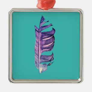 Feather zeichne originelle Kunstillustrierung Ornament Aus Metall