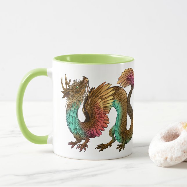 Feathered Dragon Tasse (Mit Donut)