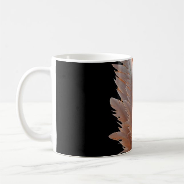 Feathered Duality Balance of Light Amber & Ivory S Kaffeetasse (Links)