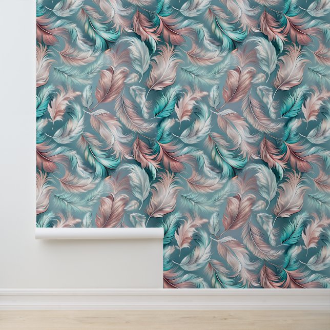 Feathered Elegance Wallpaper Tapete (Anwendung)