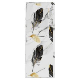 "Feathered Elegance Wine Bag" Geschenktüte Für Weinflaschen