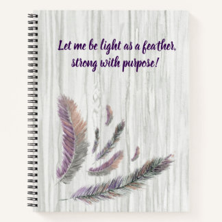 Feathered Feathers Spiral Notebook Notizbuch