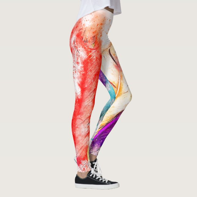 Feathered Fitness Farbige Leggings (Rechts)