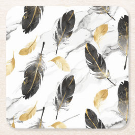 "Feathered Harmony Untersetzer" Rechteckiger Pappuntersetzer