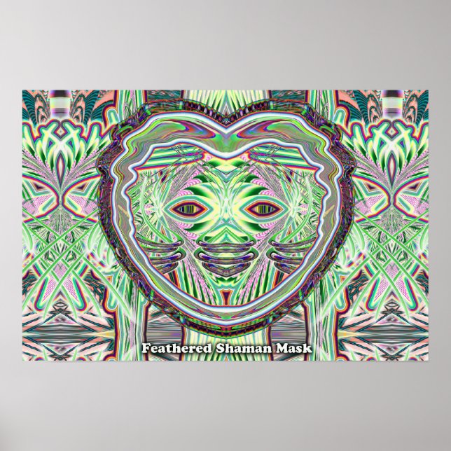 Feathered Shaman Mask poster (Vorne)