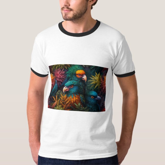 Feathered Symphony T-Shirt" T-Shirt (Vorderseite)