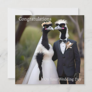"Feathered Vows: Eine emu-schöne Gewerkschaft der Karte