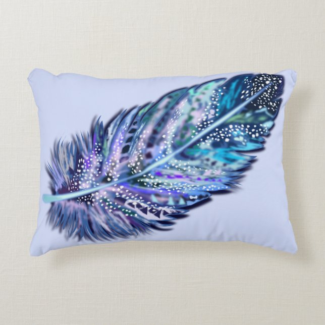 Feathers Accent Pillow - Ihre Farben Dekokissen (Vorderseite)