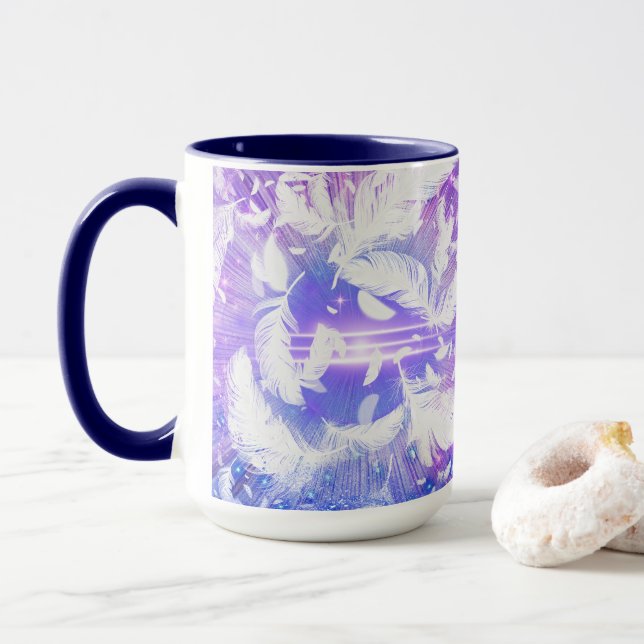 Feathers Beileid Kaffee Tasse (Mit Donut)