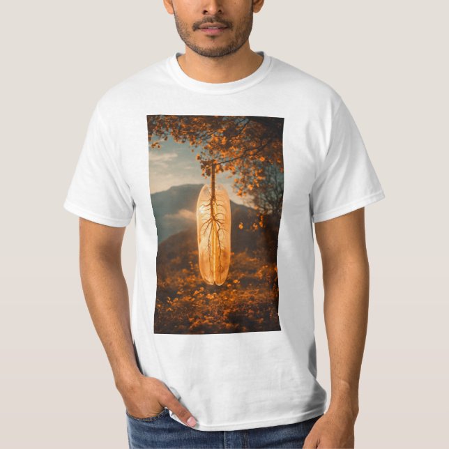 Feather's Grace - Elegante T-Shirt-Designs T-Shirt (Vorderseite)