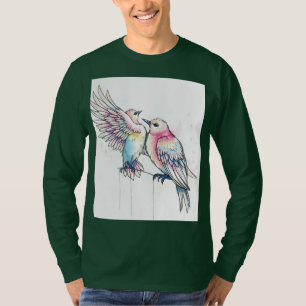 Feathers in Flight: Der Geist der Freiheit in Euro T-Shirt