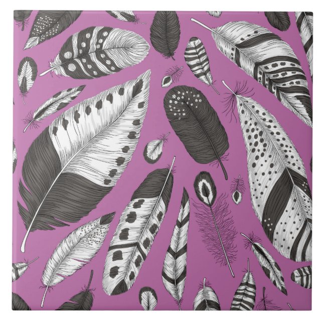 Feathers-Muster Fliese (Vorderseite)