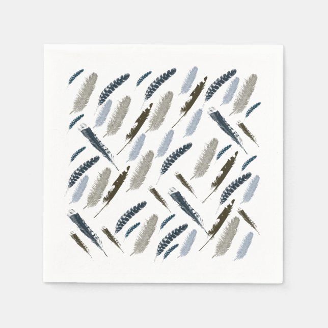 Feathers Serviette (Vorderseite)