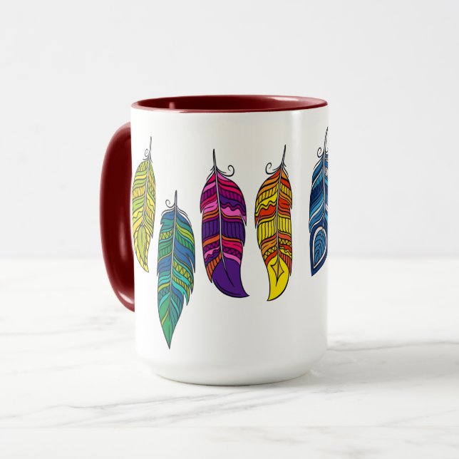 Feathers Tasse (Vorderseite Links)