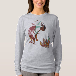 Feathers und Kokopelli Southwest T-Shirt