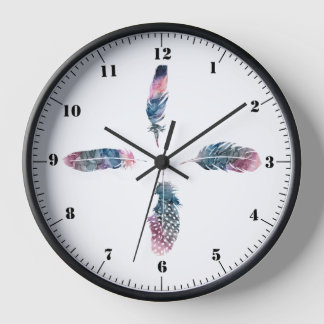 "Feathers Wall" Uhr