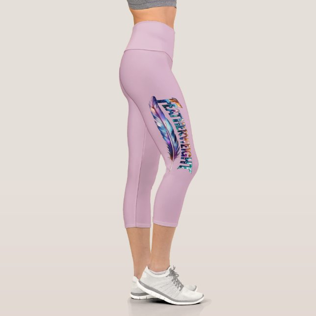 Featherweight Feather -MMA Kick Boxing- Gym Lover Capri Leggings (Rechts)