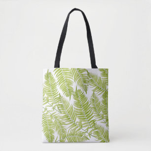 Feathery Fern auf Tote Bag
