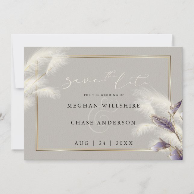 Feathery Pampas Grass Amethyst Anthurium (Vorderseite)