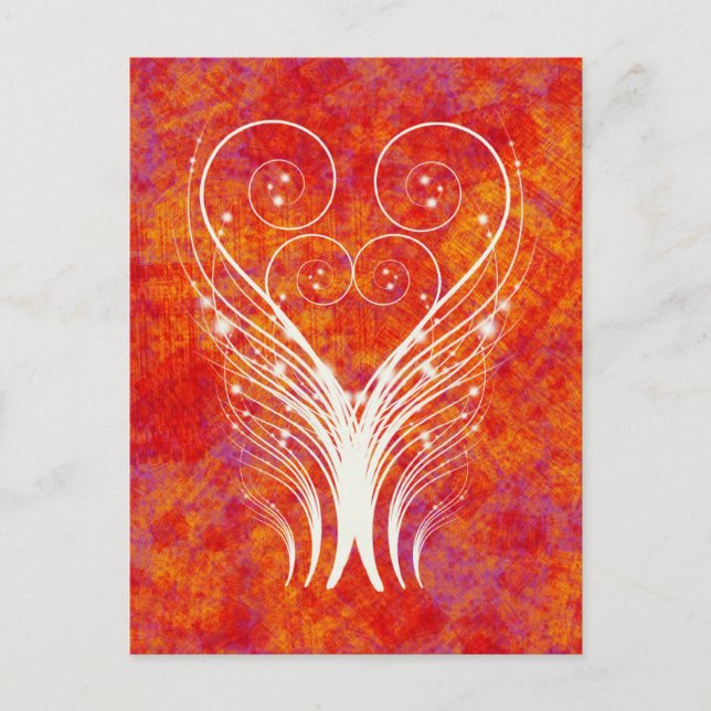 FEATHERY WIRBEL POSTKARTE (Vorderseite)