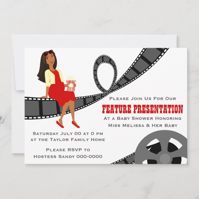 Feature Präsentation Kinderdusche Einladung (Vorderseite)