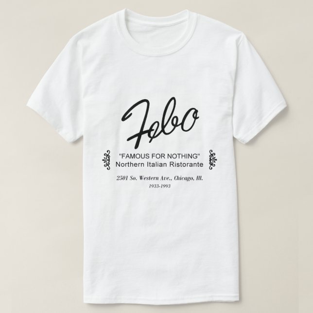 Febo, Norditalienisches Ristorante, Chicago, IL T-Shirt (Design vorne)