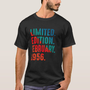 Februar 1956 Jahr 1956 Retro 1956 Limitierte Aufla T-Shirt