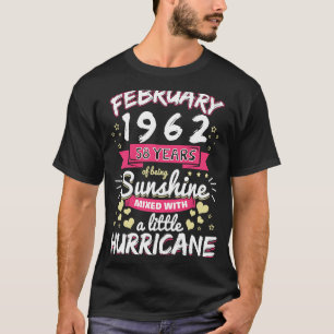 FEBRUAR 1962 Mädchen 58 Jahre als Sunshine Mixed H T-Shirt