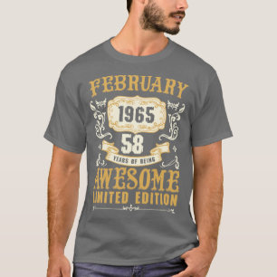 Februar 1965 58 Jahre Phantastische begrenzte Ed T-Shirt