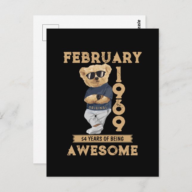 Februar 1969 54 Jahre Phantastisch Postkarte (Vorne/Hinten)