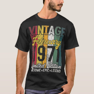 Februar 1971 50. Geburtstagsgeschenk Limited Editi T-Shirt