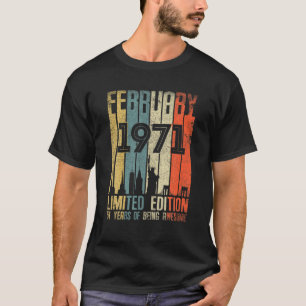 Februar 1971 51 Geburtstag 51 Jahr alt 1971 Birthd T-Shirt