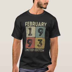 Februar 1993 Limited Edition Outfit Retro 29. T-Shirt