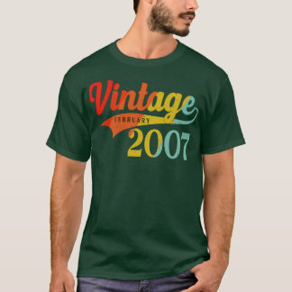 Februar 2007 Geburtstag Vintage Februar 2007 Außer T-Shirt
