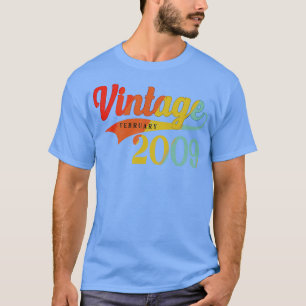 Februar 2009 Geburtstag Vintag Februar 2009 Aweso T-Shirt