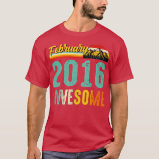 Februar 2016 Geburtstagsgeschenk-Shirt Vintage Feb T-Shirt
