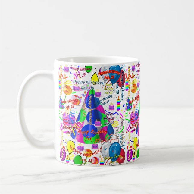 Februar, 25 Tasse zum Geburtstag (Links)