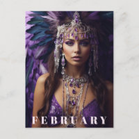 *~* FEBRUAR AP53 Headdress Boho AMETHYST