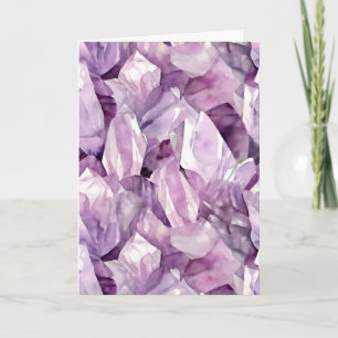 Februar Birthstone Amethyst Birthday Card Karte