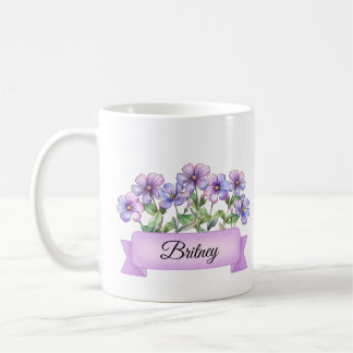 Februar Blume Custom Violet Kaffeetasse