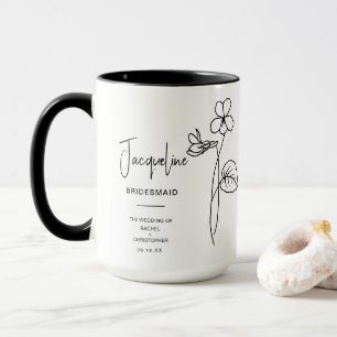 Februar Bridesmaid Violet Birth Blume Tasse