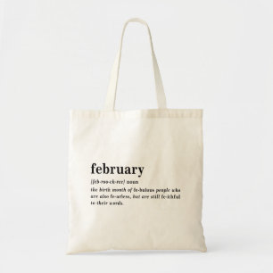 Februar Definition Geburtstag Tragetasche