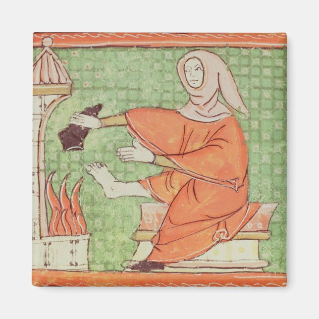 Februar: Erwärmung durch das Feuer Magnet (Vorne)