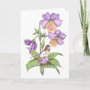 Februar-Fee-Geburtstag Karte