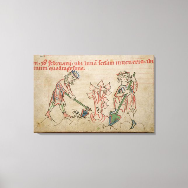 Februar: Feierlichkeiten Leinwanddruck (Vorderseite)