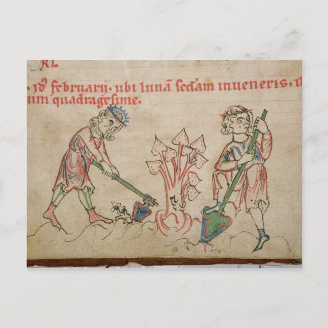 Februar: Feierlichkeiten Postkarte (Vorderseite)