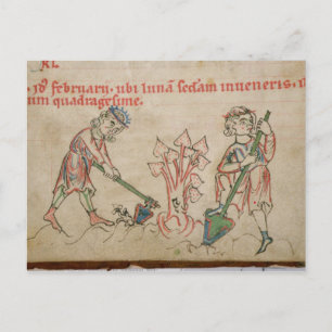 Februar: Feierlichkeiten Postkarte